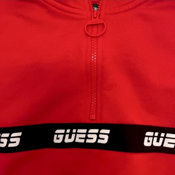 Guess logo cropped sweatshirt - Picture 3 of 4